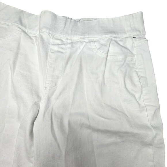 NYDJ Womens White Bermuda Shorts Lift Tuck Technology Size 6 Cool Embrace JJ3917 - Picture 2 of 9